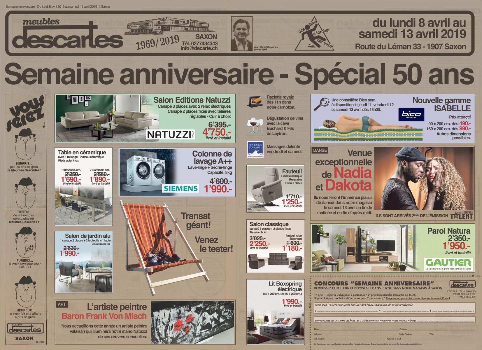 Semaine Anniversaire Special 50 Ans Meubles Descartes Sa Semaine Anniversaire Special 50 Ans Meubles Descartes Sa