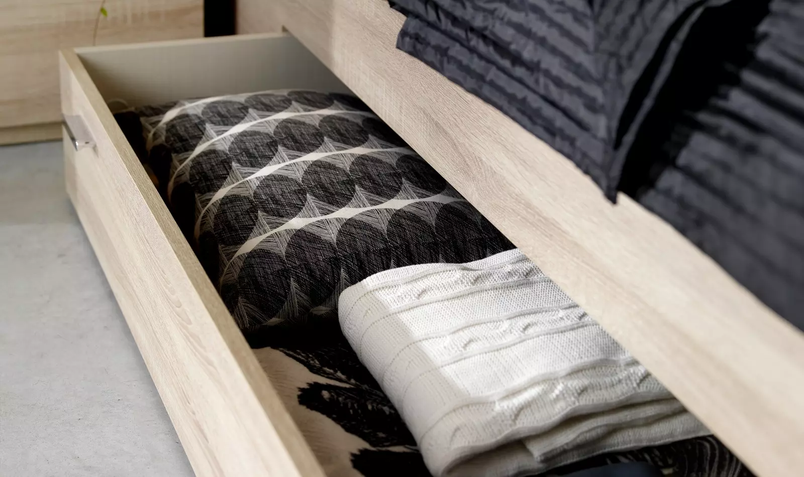 Meubles Celio Lit avec tiroirs de rangement 2 places – Image 6