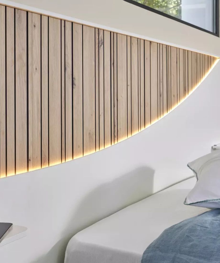 Meubles Celio Lit 2 places avec table de chevet – Image 2